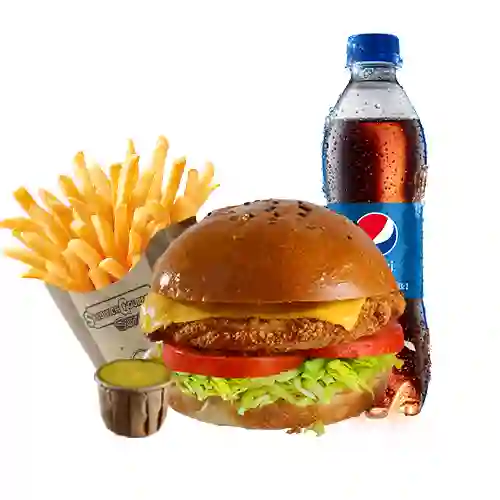Combo Hamburguesa Apanada