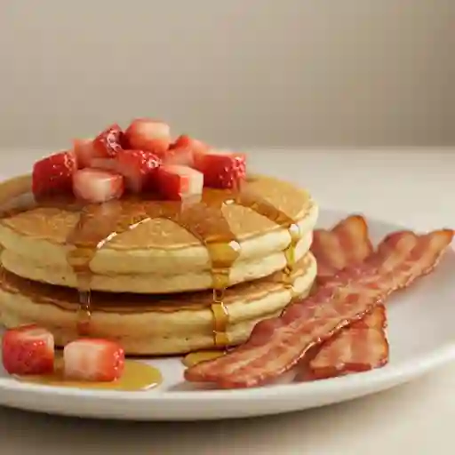 Pancakes Con Tocineta