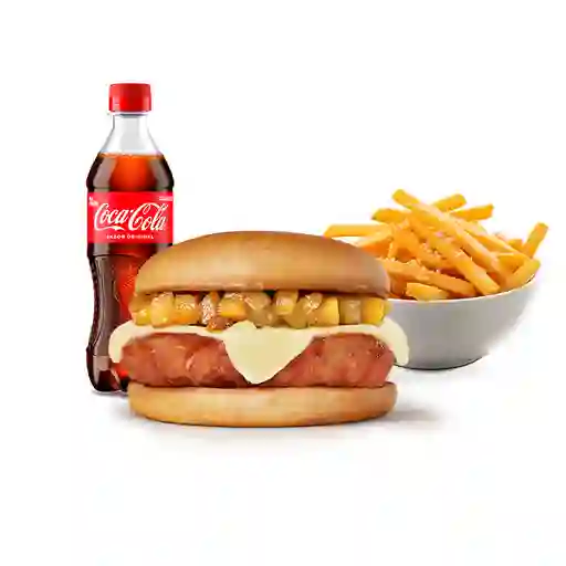 Kombo Hamburguesa Filete Relleno Y Pina