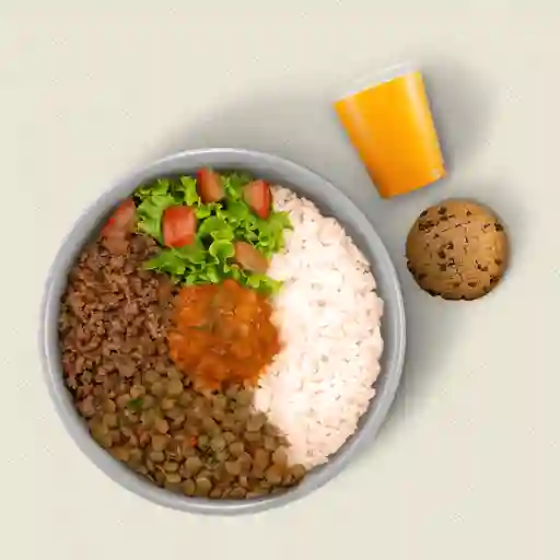 Combo Bowl Mega Con Bebida Y Postre