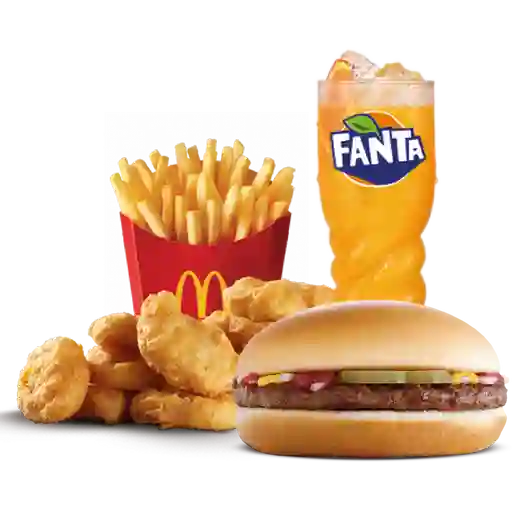 Mccombo Mediano 10 Nuggets + Hamburguesa Regular