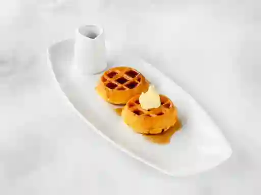 Mini Waffle Mantequilla Syrup