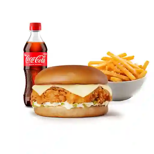 Kombo Hamburguesa Kronch Con Pepinillo