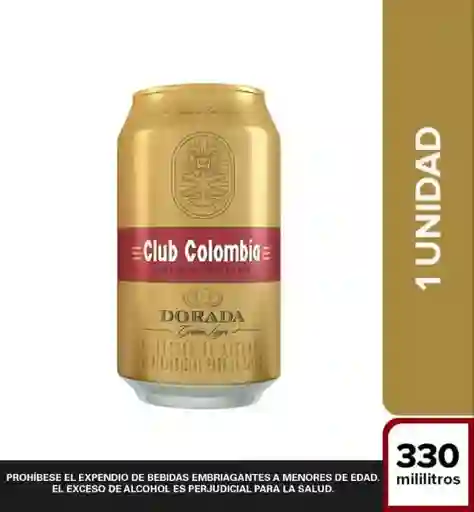 Cerveza Club Colombia Dorada Lata 330ml