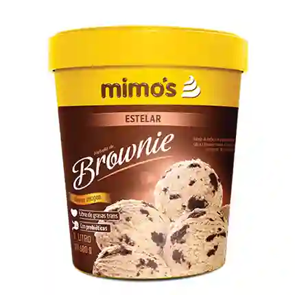 Litro Helado Estelar Brownie