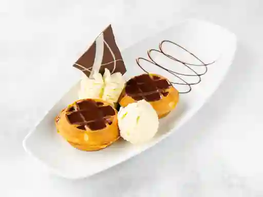 Mini Waffle De Chocolate