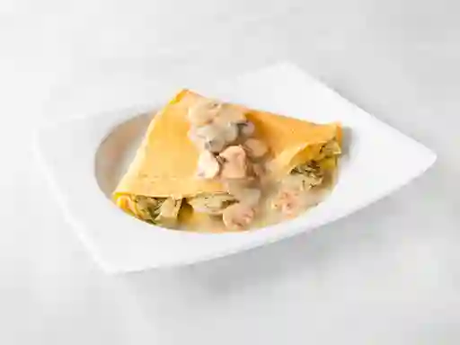 Crepe Champiñones, Alcachofa Y Queso