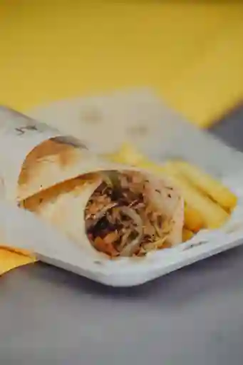 Shawarma Costeño Con Papas Y Gaseosa