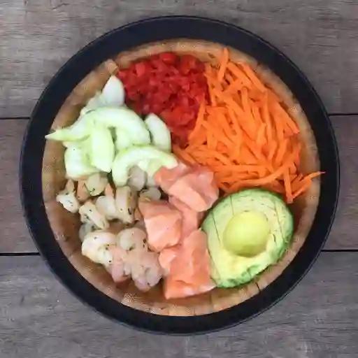 California Poke (salmón/camarón)