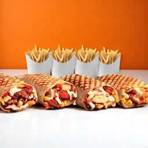 4 O'napo Premium + 4 Papas