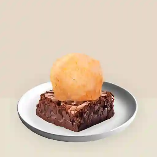 Brownie Con Helado De Tropical Mandarina