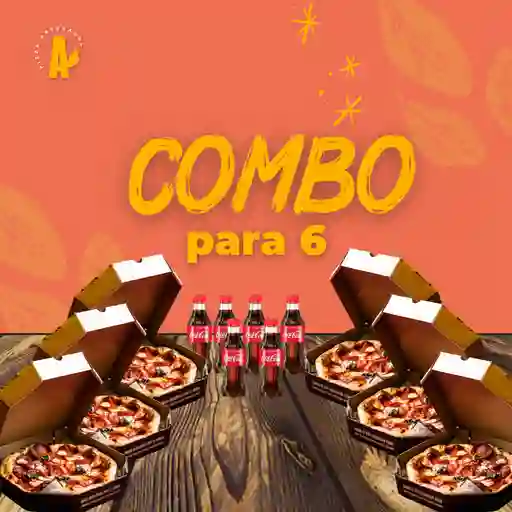 Combo Para 6 Pizza