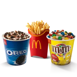 Mcflurry Oreo + Mcflurry M&m + Papas Grandes