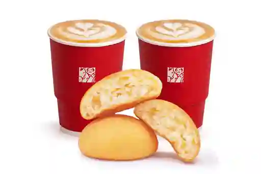 Combo 2 Cappuccinos Md+ 2 Almojabanas