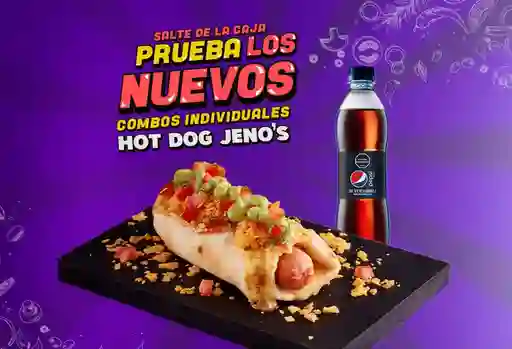 Combo Hut Dog Jeno's Mexicano O Ciruela Tocineta