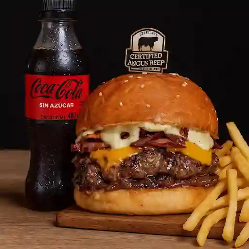 Sweet Bacon +papas +coca Cola Zero 400ml