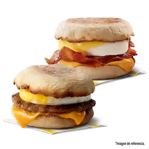 Egg Mcmuffin Salchicha + Egg Mcmuffin Bacon