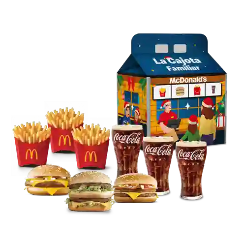 Cajota Familiar Clásica Para Tres