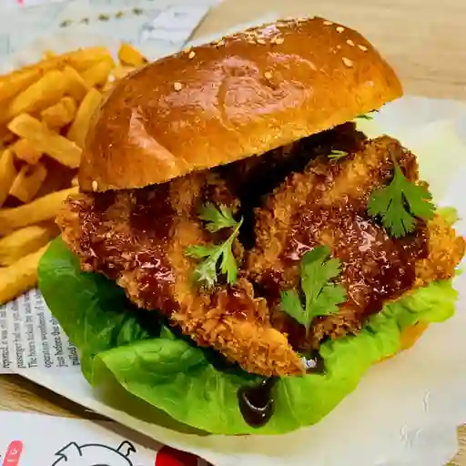 Hamburguesa Pollo Karaage