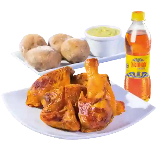 Combo Medio Pollo Asado Oferta