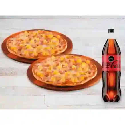 Pizza Personal Para Dos + Coca Cola 1.5