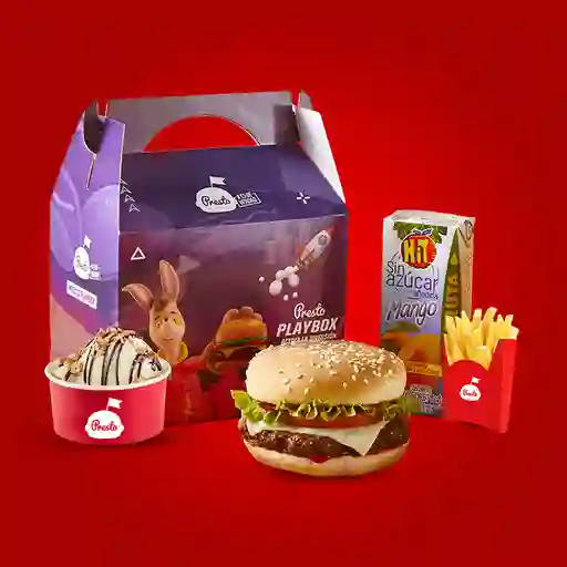 Play Box Hamburguesa + Helado