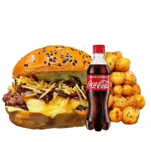 Combo Monsterghetto +papas+bebida250ml