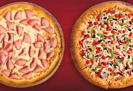 2 Pizzas Medianas Lover's 