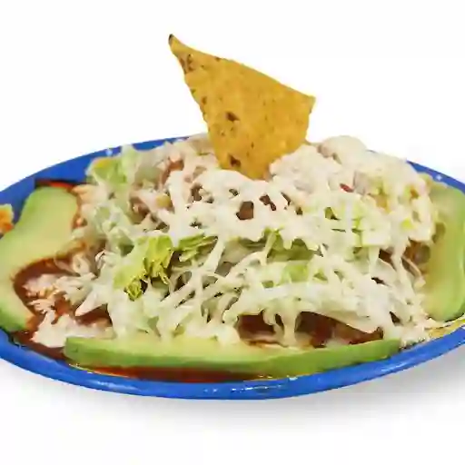 Enchiladas Rojas De Pollo O Mixtas