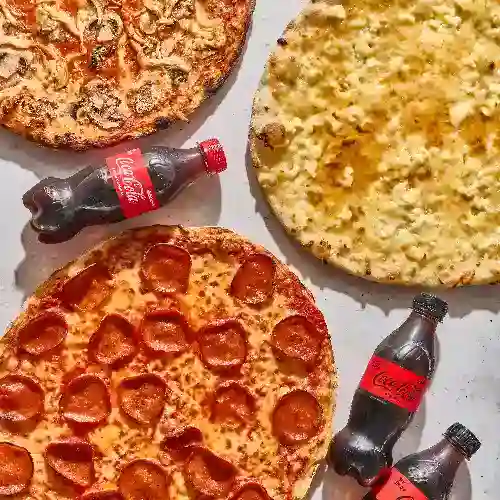 Super Combo 3 Pizzas Y 3 Bebidas