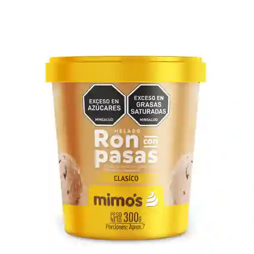 Medio Litro De Helado Clasico Ron Con Pa