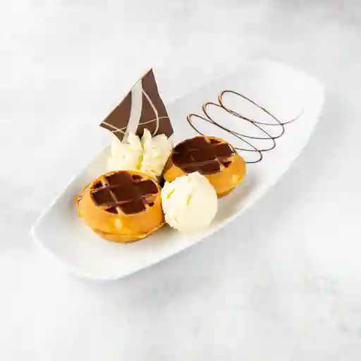 Mini Waffles De Chocolate