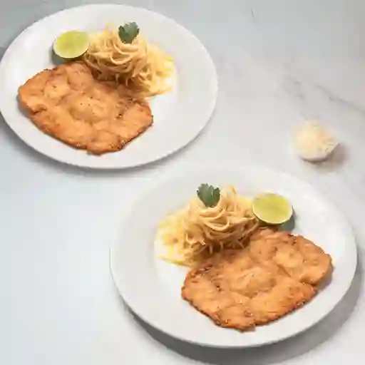 2 Medias Milanesas De Pollo