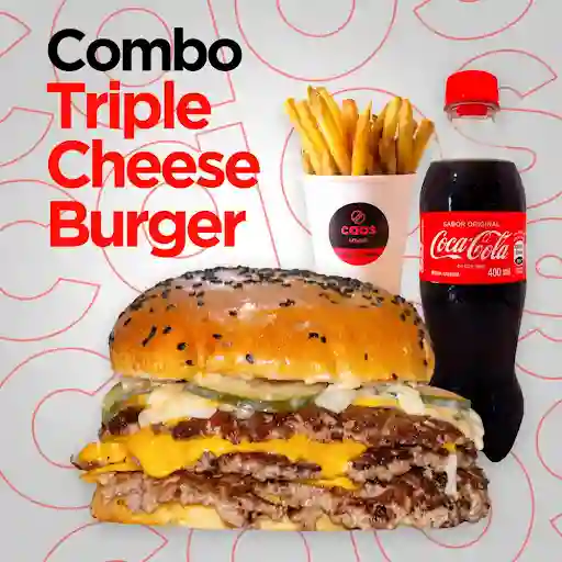 Combo Triple Cheese Burger