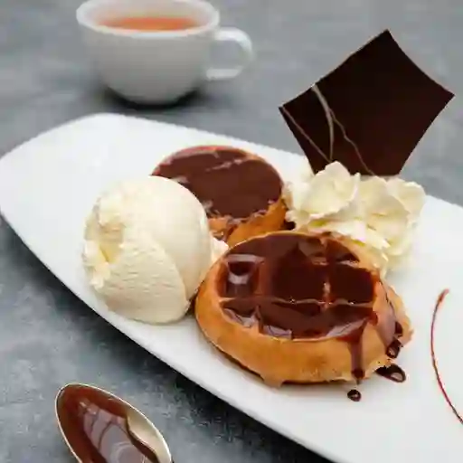 Mini Waffles De Chocolate