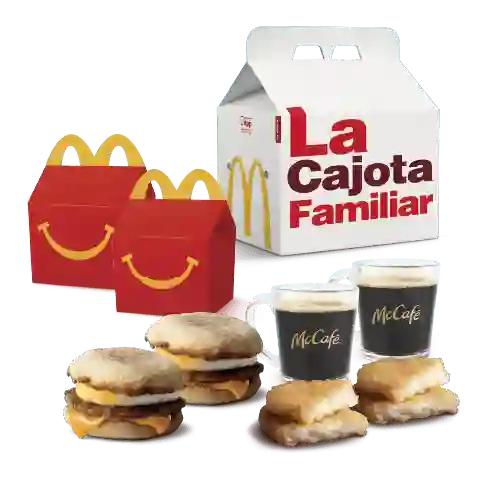Cajota Familiar Feliz Desayuno Para Cuatro Personas