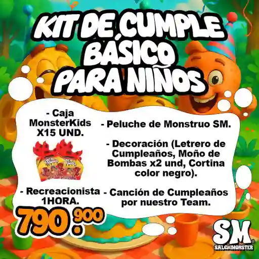 Kit Cumpleaños Basico (15 Niños)