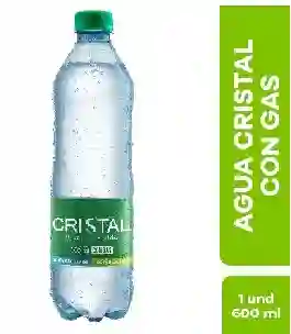 Agua Cristal Con Gas 600ml