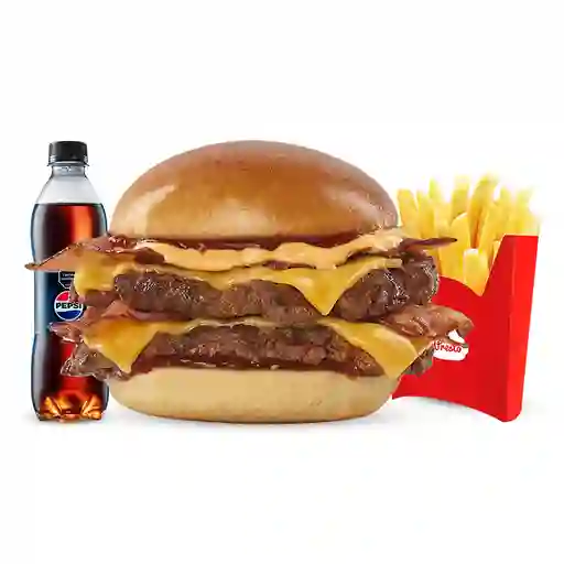 Combo Smash Queso Y Tocineta