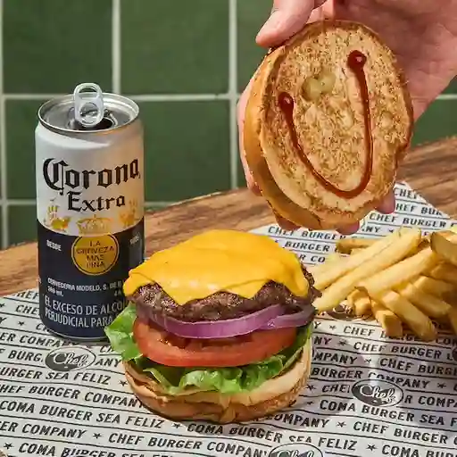 Combo Cheese Burger Y Corona