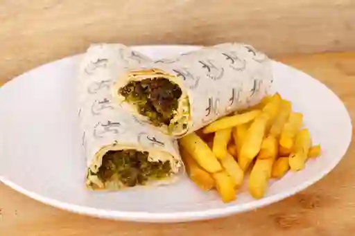 Shawarma F Vegetariano Papas Y Gaseosa