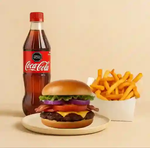 Single Bacon Burger Combo 