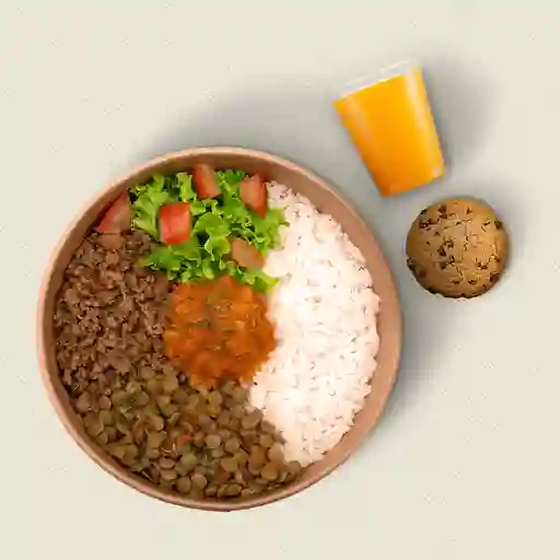 Bowl Mega Con Jugo Y Galleta