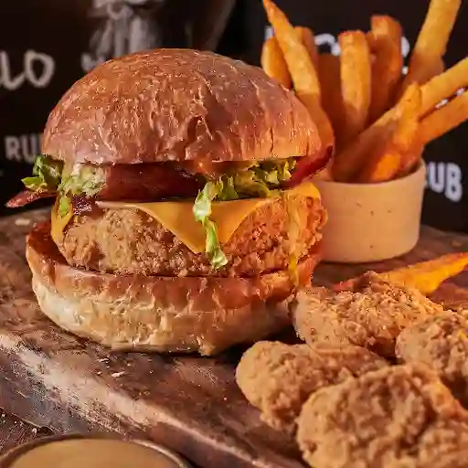 Combo Crispy + 4 Nuggets + Francesas