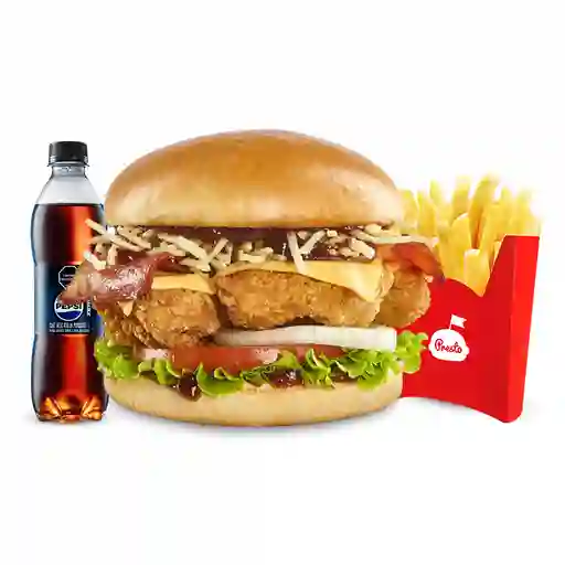 Combo Hamburguesa Pollo Crispy