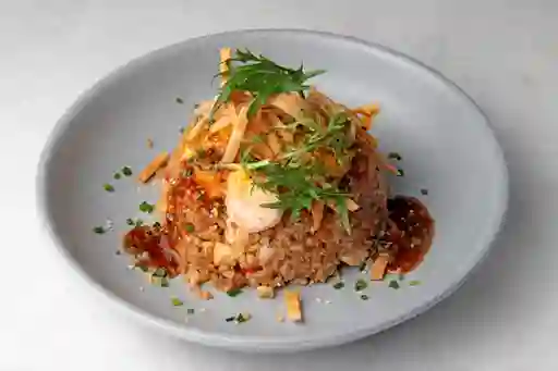 Chaufa Con Tortilla De Camarones