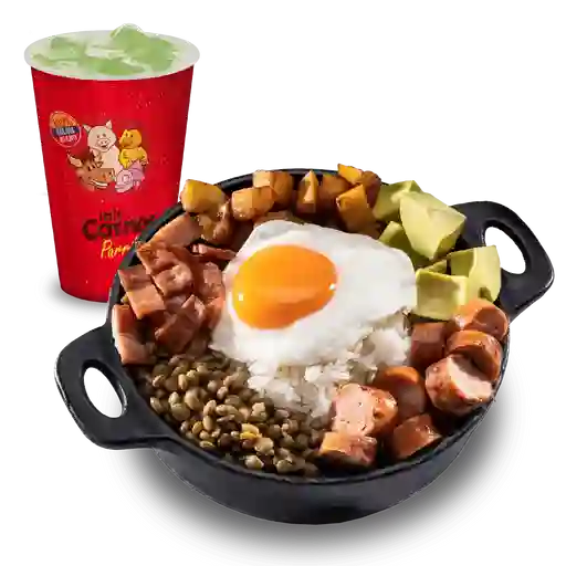 Cazuela De Lentejas + Limonada