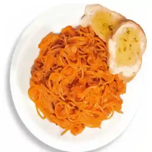 Spaguettis con Pollo Infantil
