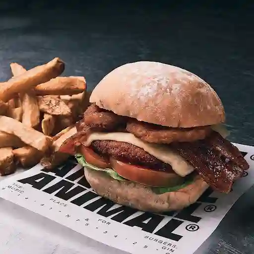 Hamburguesa De Pollo En Combo