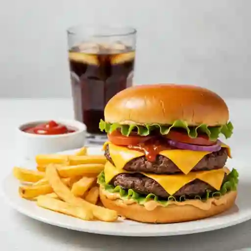 Habanero Beast Burger Combo (picante)